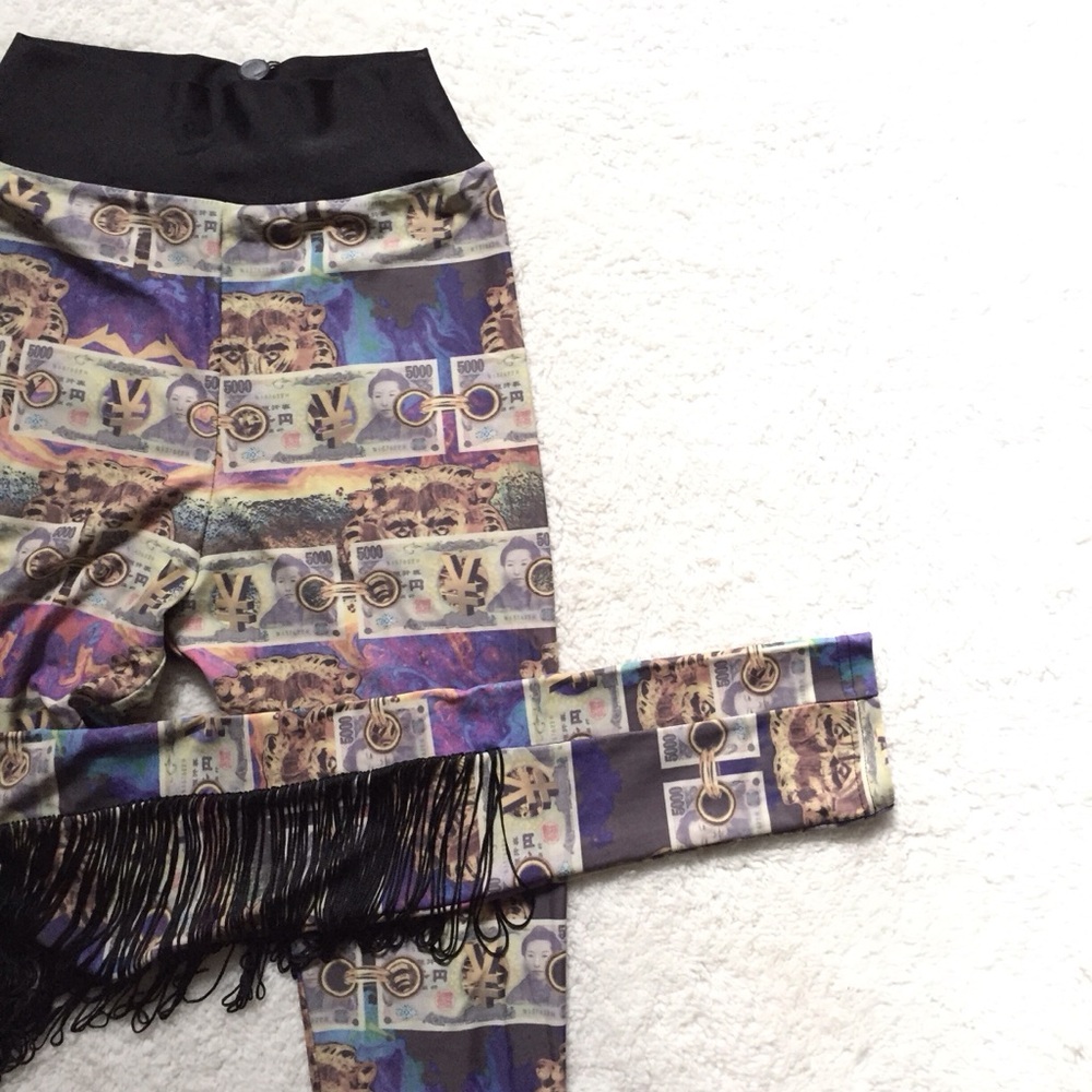 Urban Outfitters {Bitching & Junk Food} Denaro Fringe Leggings